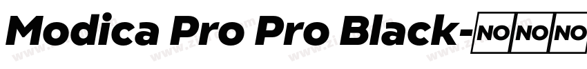 Modica Pro Pro Black字体转换